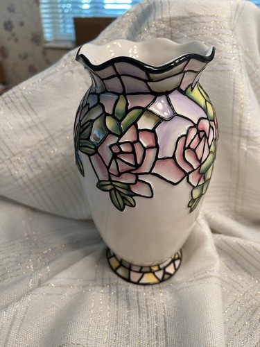 Beautiful porcelain vase with - vase,
