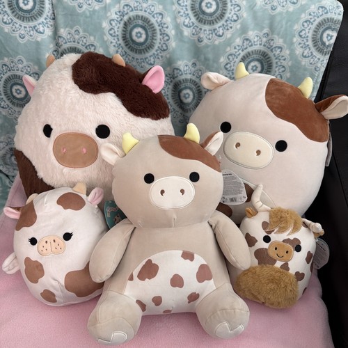 Squishmallows cow manatee - cow,