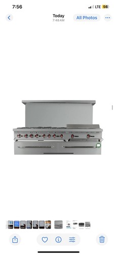 Commercial gas range - gas,