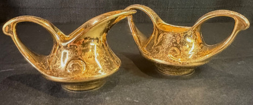 Vtg art deco gold color - gold,