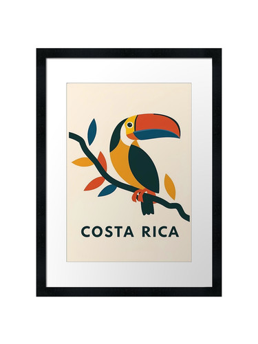Costa rica framed - costa,