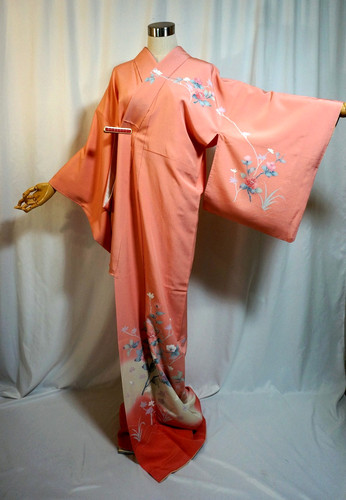 Japanese kimono houmongi - japanese, "houmongi"