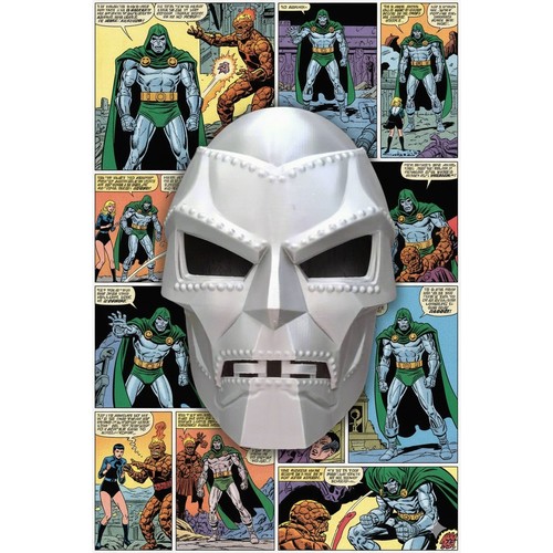 Doom inspired silver mask - doom,
