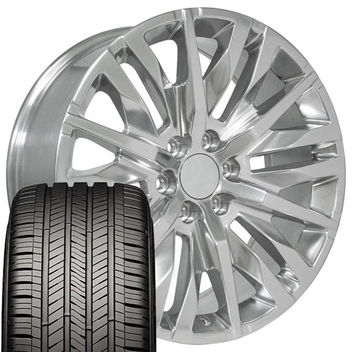 5921 polished 22x9 rims - 22x9, &