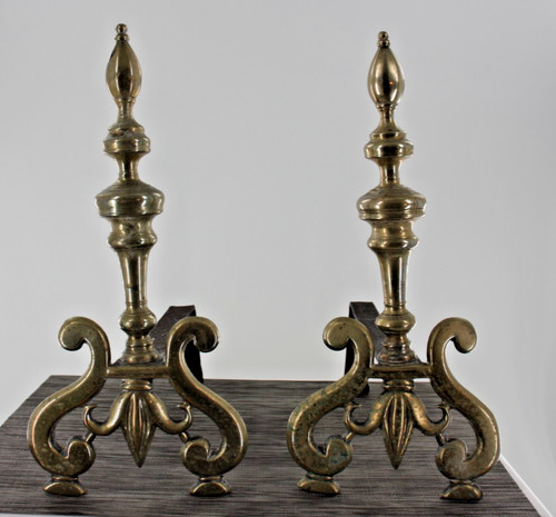 Set two vintage brass and - of,