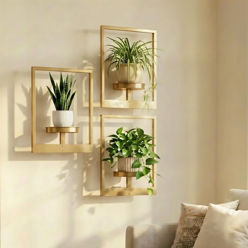 Modern metal wall - modern, set