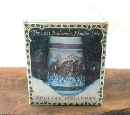 Budweiser beer holiday mug - budweiser,