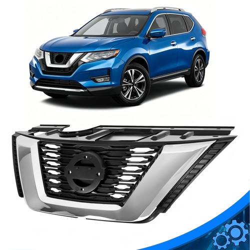 Front chrome bumper grill - front,