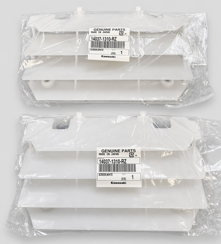 Oem kawasaki radiator shrouds - kawasaki,