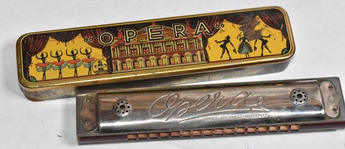 Vintage opera harmonica key - opera,