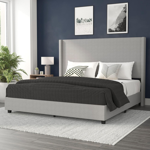 Quinn upholstered platform bed - upholstered,