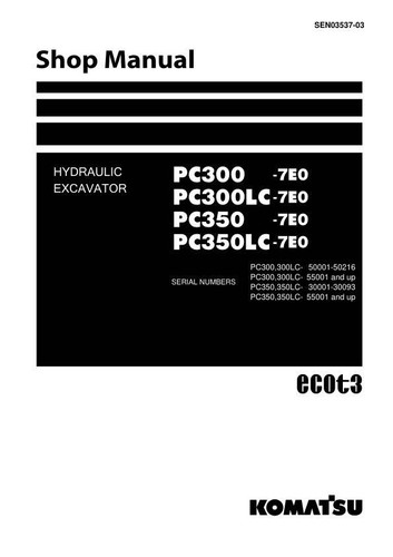Komatsu pc300 7e0 - komatsu, pc300-7e0