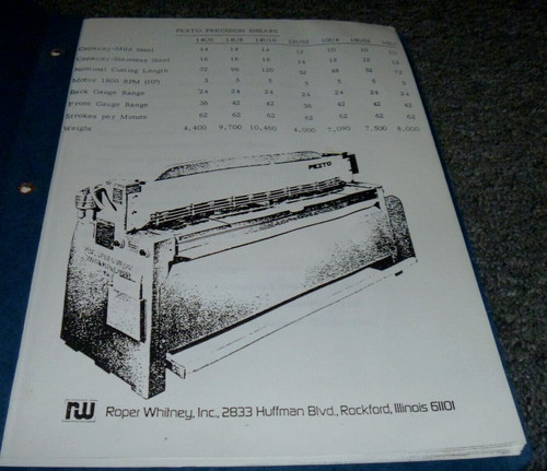 Roper whitney 12u52 pexto - roper,