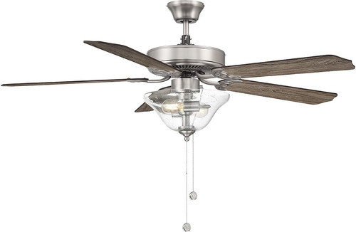 Brushed nickel ceiling fan - 52",