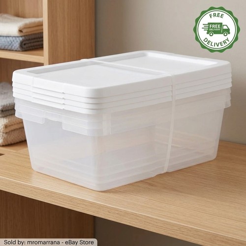 Quart storage boxes - (4), 12