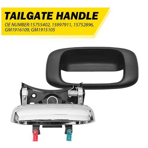 Tailgate handle latch bezel - latch, w/bezel