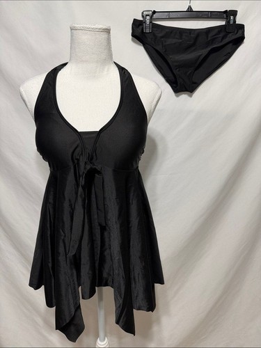 Black tankini swimsuit