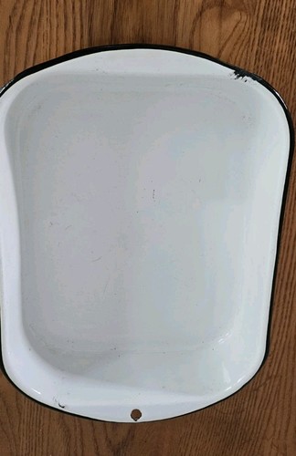Vintage enamelware roasting - enamelware,