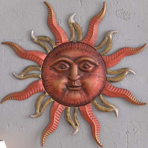 Mocome large metal sun wall - sun,