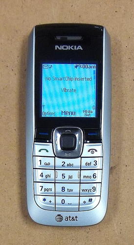 Nokia 2610b silver and black - nokia,