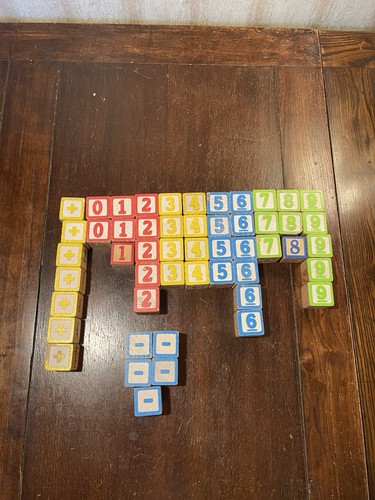 Playskool number wood blocks - playskool,