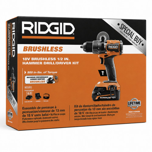 Ridgid 18v brushless in - 18v,