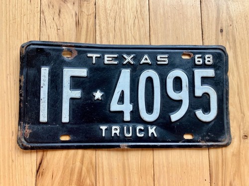 1968 texas truck - 1968, plate