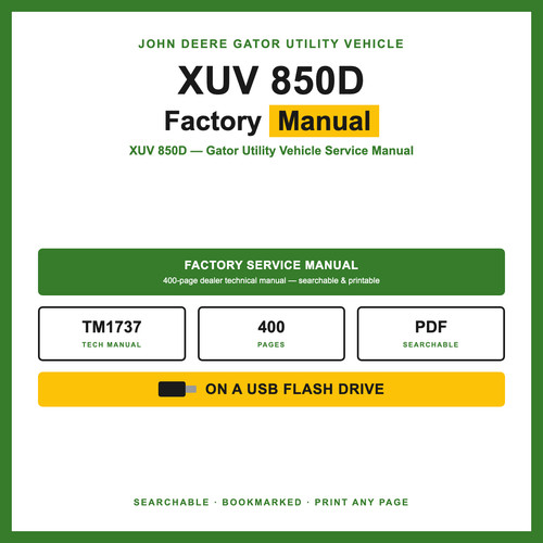 John deere xuv 850d gator - john,