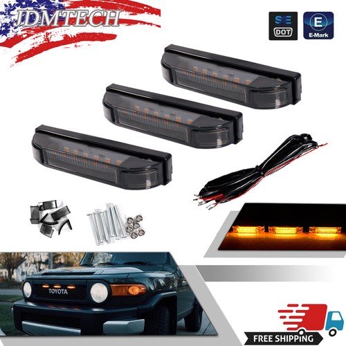 Smoke lens amber led front - smoke,