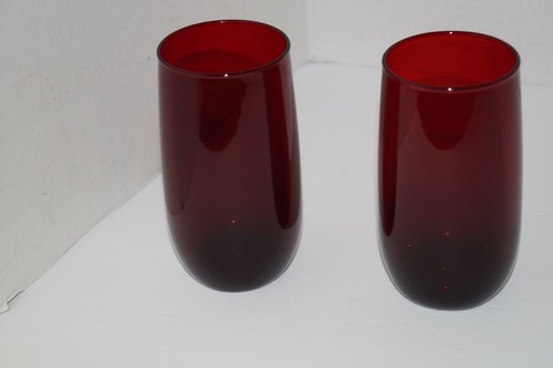 Vintage ruby red drinking - red,