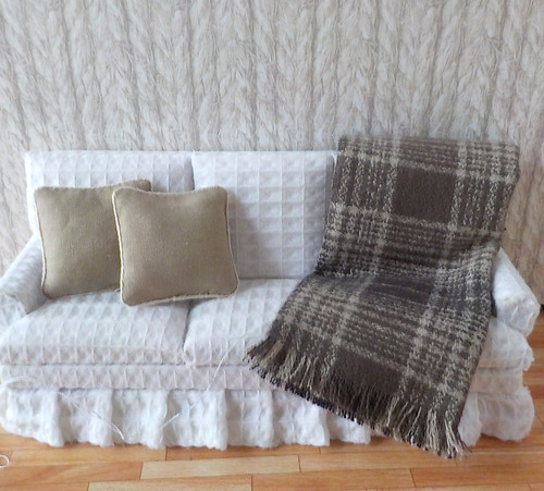 Miniature dollhouse plaid - miniature,