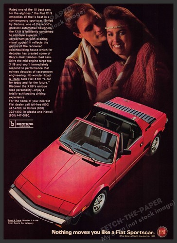 Fiat sportscar 1980s - fiat, x1/9