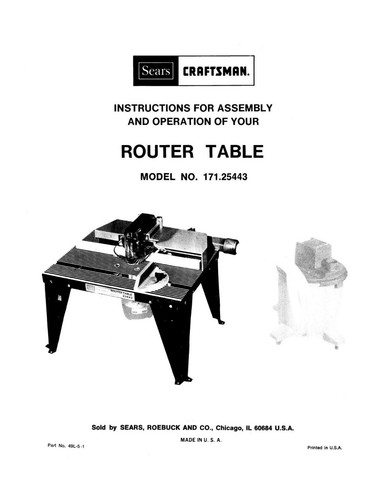 1985 craftsman router - ,