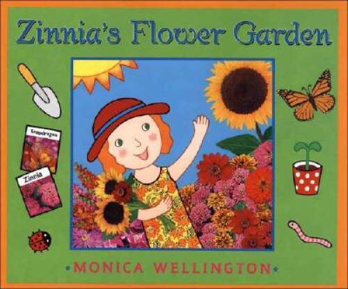 Zinnias flower garden - zinnias,