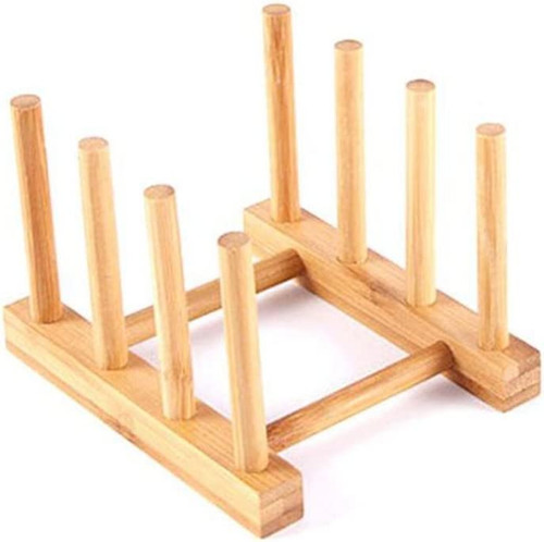 Bamboo wooden dish - wooden, rack