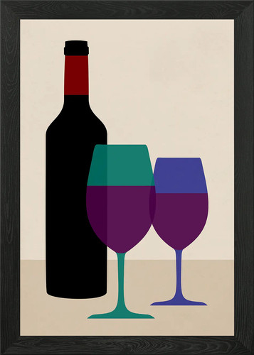 Vintage wine framed - vintage,