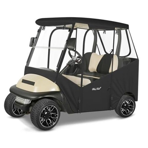 Black golf cart enclosure - black,