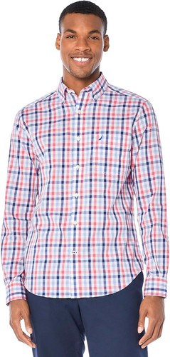 Men button down shirt long - shirt,