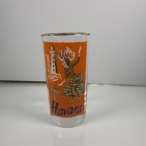 Vintage havana lowball - lowball, glass