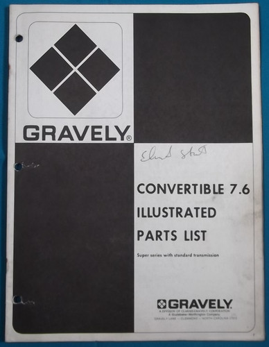 Gravely convertible 6 - gravely, 7.6