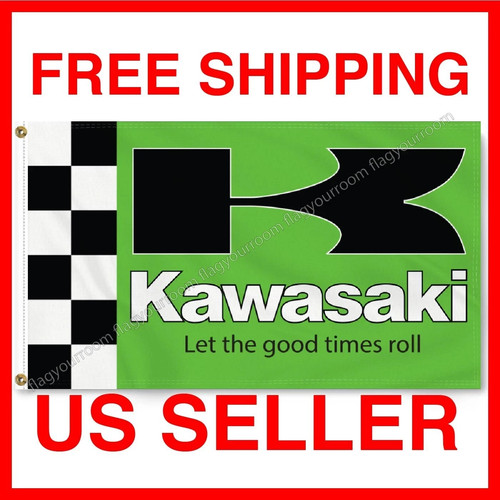 Kawasaki flag 2x3 - kawasaki, ft