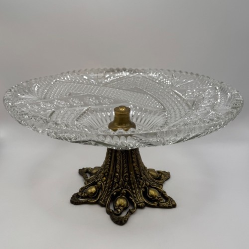 Vintage glass compote - glass,