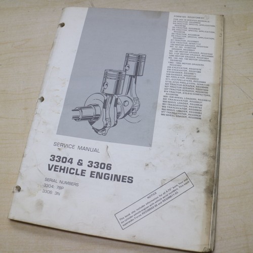 Cat 3304 3306 - 3306, engine