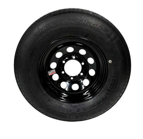 Trailer tire rim - on,