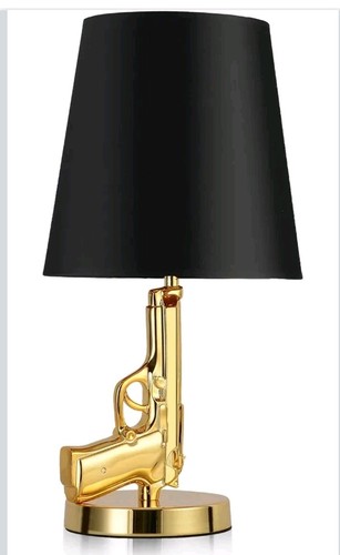 Gun table lamp modern - lamp, bedside