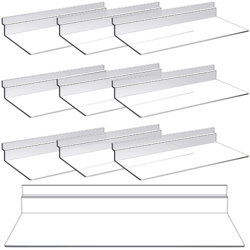 Clear slatwall shelves display - slatwall,
