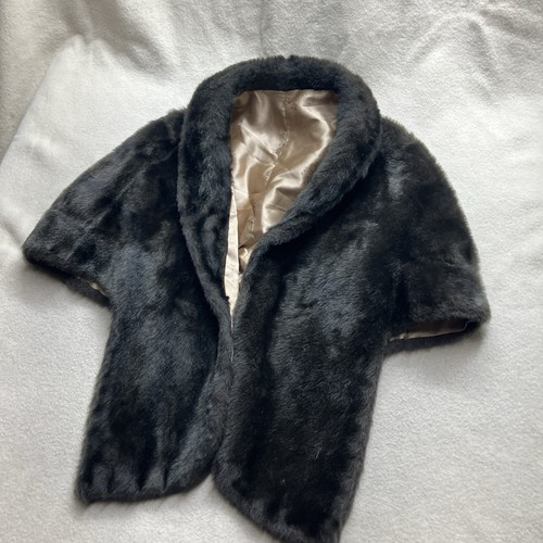 Brown faux fur wrap - brown,