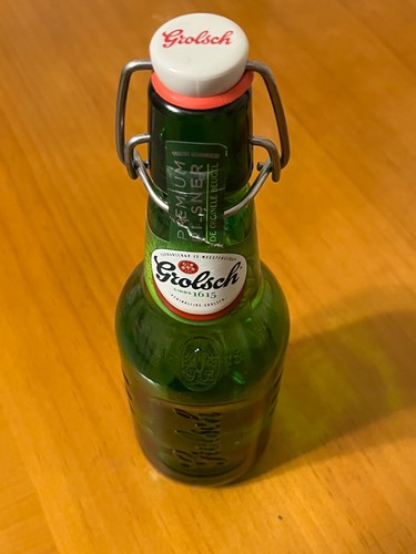 Grolsch green glass beer - grolsch,