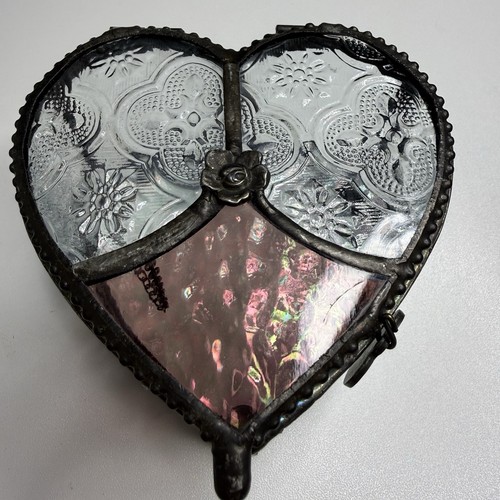 Vintage heart shaped - heart, stained