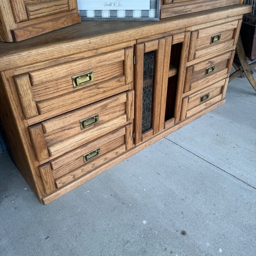 Vintage solid oak sideboard - vintage,
